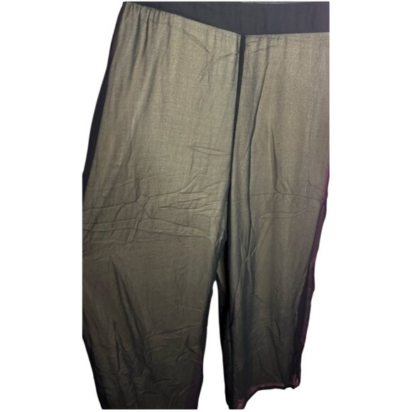 Uniq NWT Wide Leg Short Sleeve Jumpsuit Sz Large Womens Black Mock Neck - Picture 9 of 10